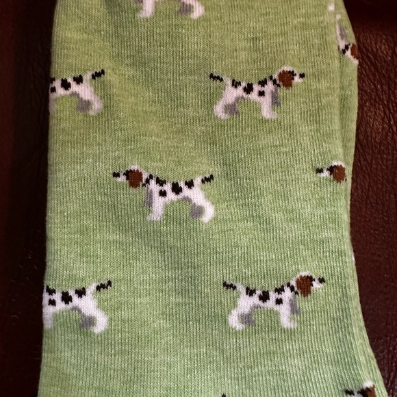 NWT J. Crew Green English Pointer Socks - Picture 3 of 5